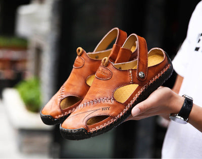 Bryan | Sandalias de Cuero Ortopédicas