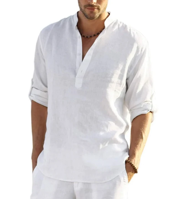 Camisa de Hombre de Verano Henley | Avelin™