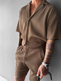 Camisa Oversize de Pana - Sambuco