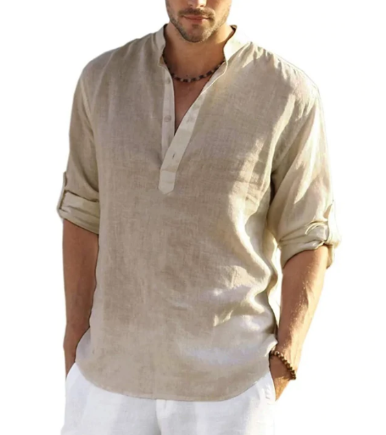 Camisa de Hombre de Verano Henley | Avelin™