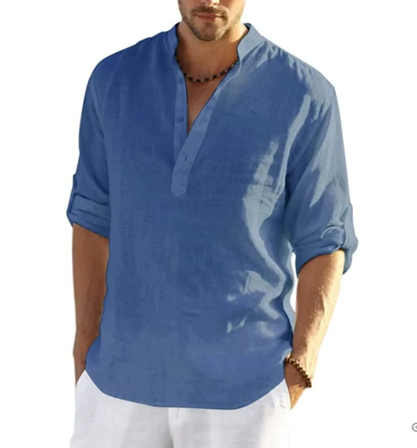 Camisa de Hombre de Verano Henley | Avelin™
