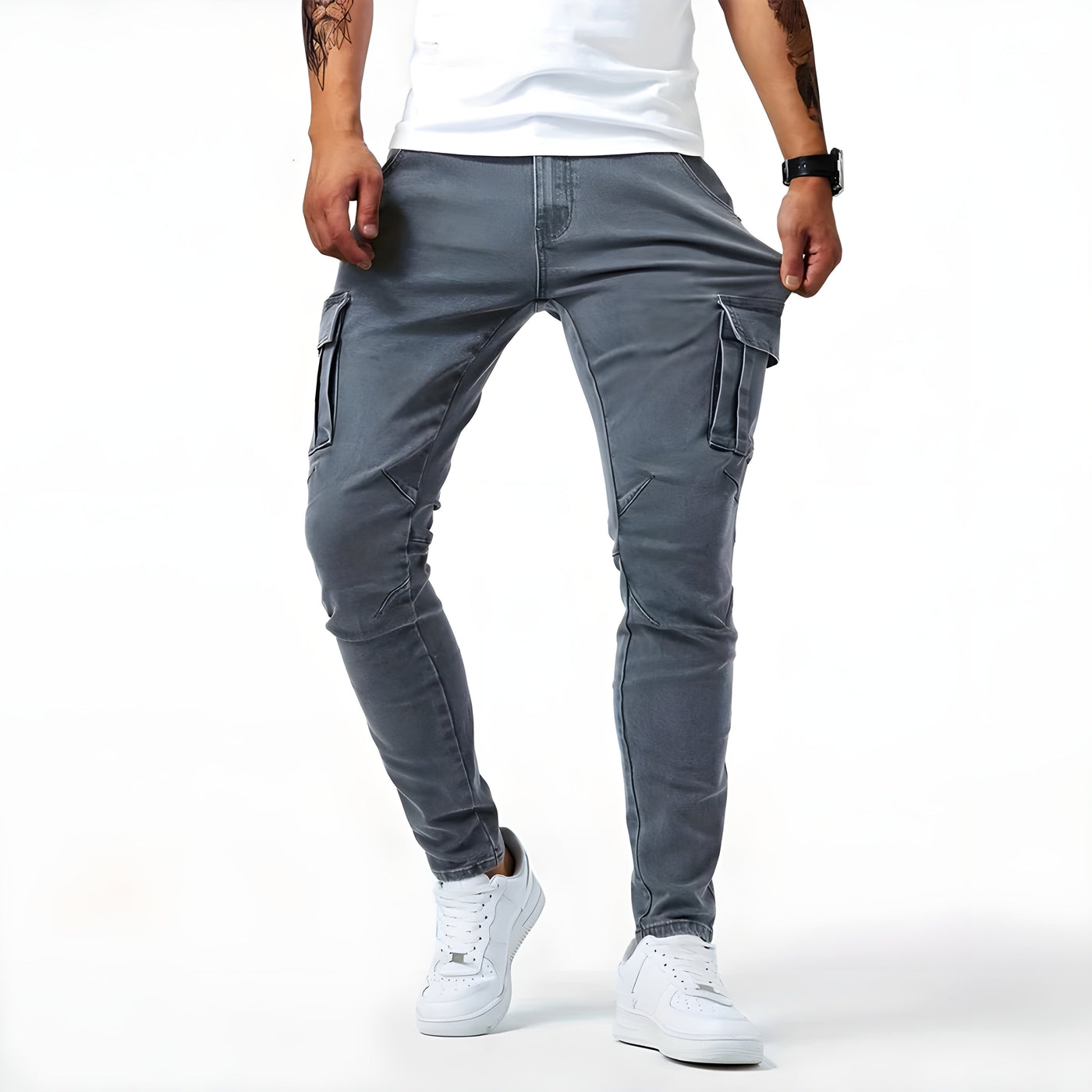 Stephen - Jeans Cargo Elasticados