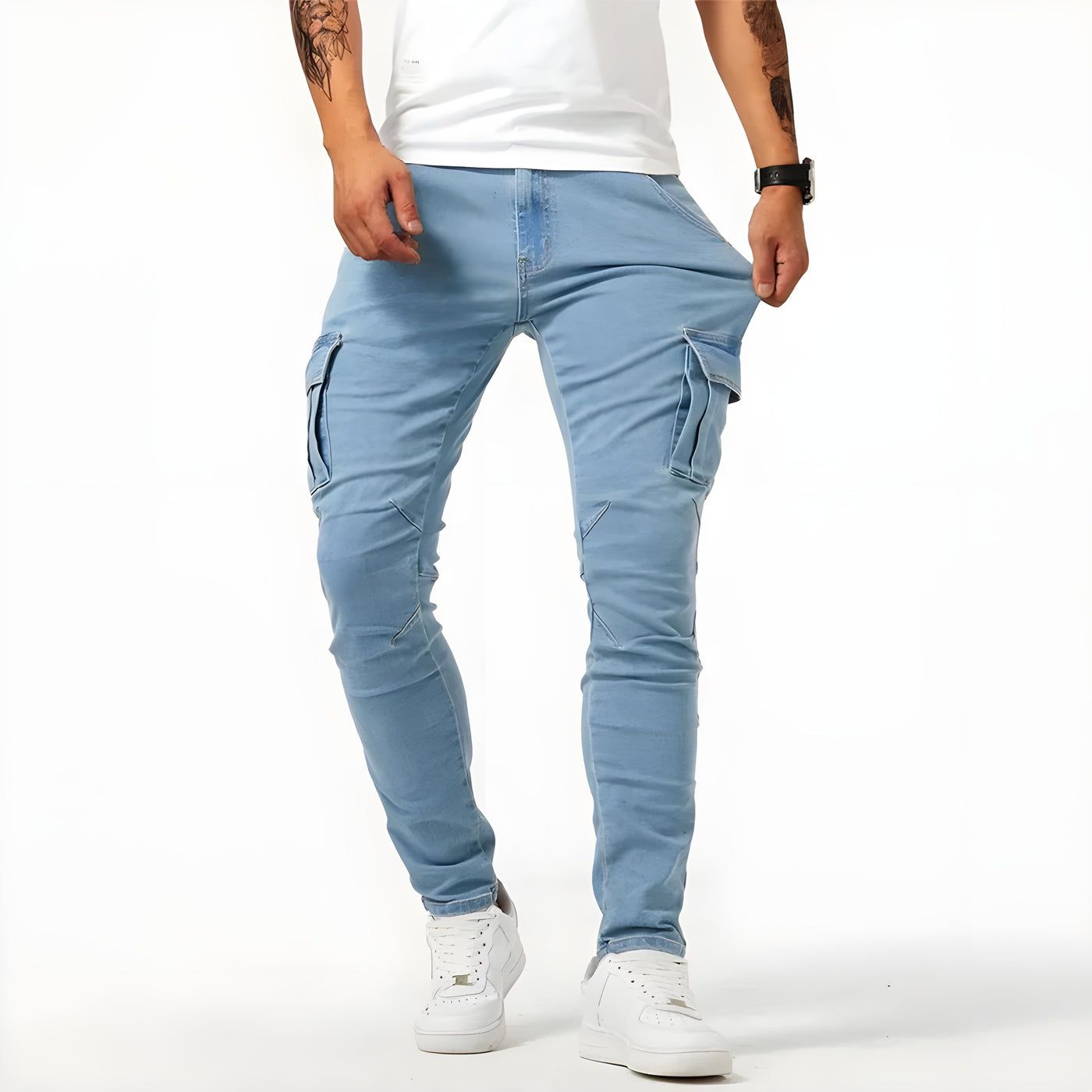 Stephen - Jeans Cargo Elasticados
