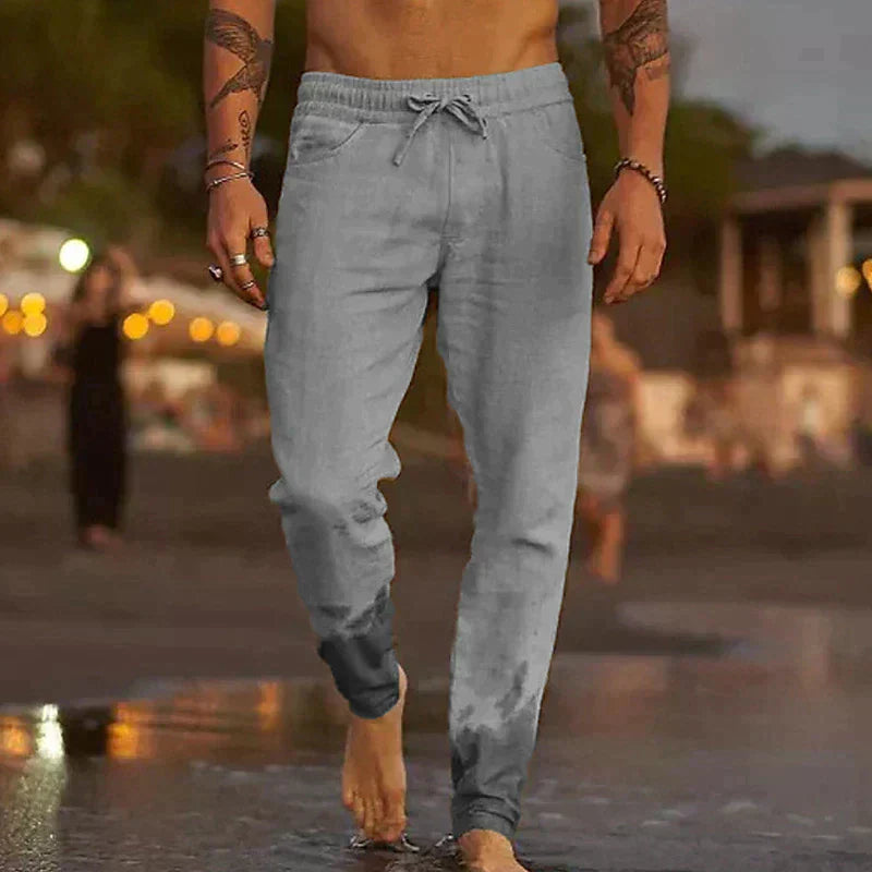 LORANO FIRENZE | PANTALONES DE PLAYA DE LINO