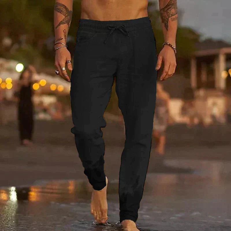 LORANO FIRENZE | PANTALONES DE PLAYA DE LINO