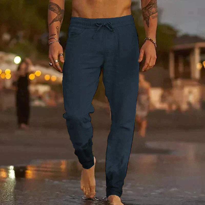 LORANO FIRENZE | PANTALONES DE PLAYA DE LINO