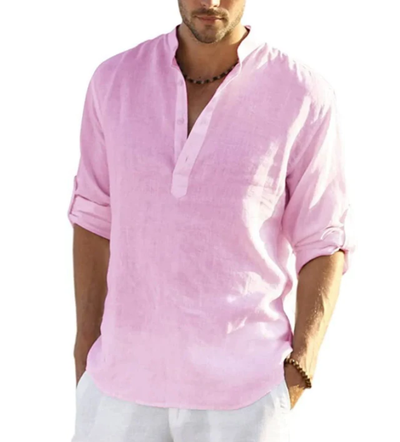 Camisa de Hombre de Verano Henley | Avelin™