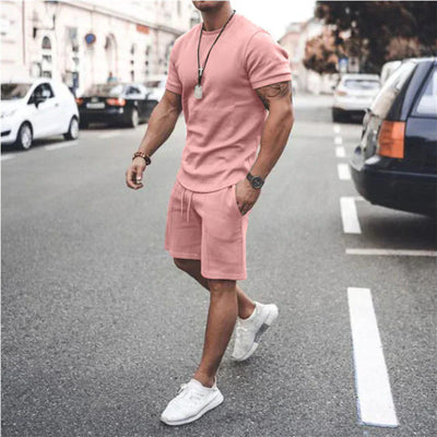 Vero – Conjunto de verano para hombre con camiseta ligera y pantalones cortos