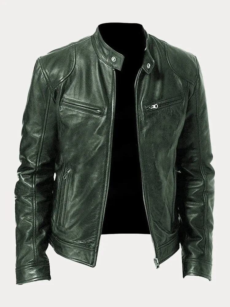 Leif™ – Chaqueta Casual de Cuero: Estilo Atemporal y Confort
