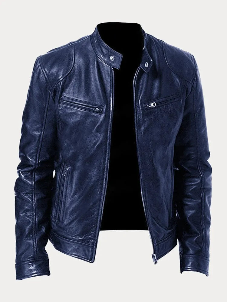 Leif™ – Chaqueta Casual de Cuero: Estilo Atemporal y Confort