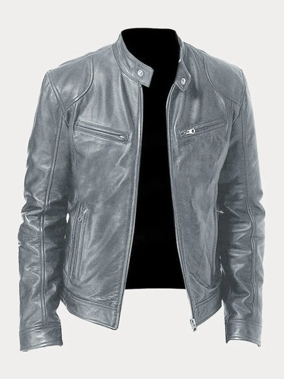 Leif™ – Chaqueta Casual de Cuero: Estilo Atemporal y Confort