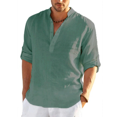Camisa de Hombre de Verano Henley | Avelin™
