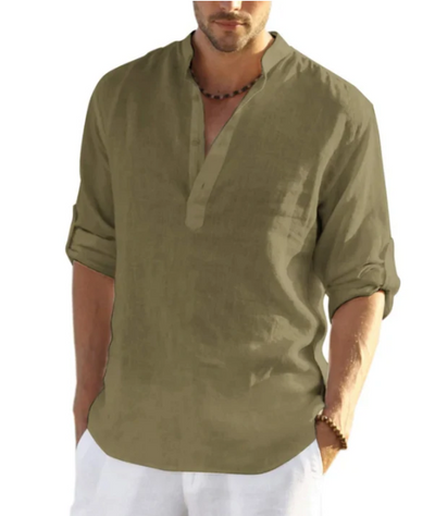 Camisa de Hombre de Verano Henley | Avelin™