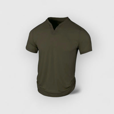 Eligio - Camiseta de Punto con Botones