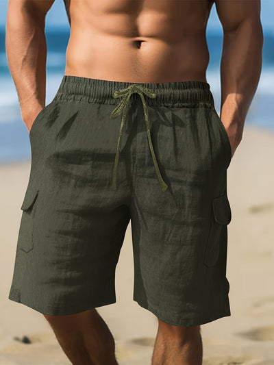 Lorano ™ | Camisa de Hombre en Lino y Algodón Azul Claro