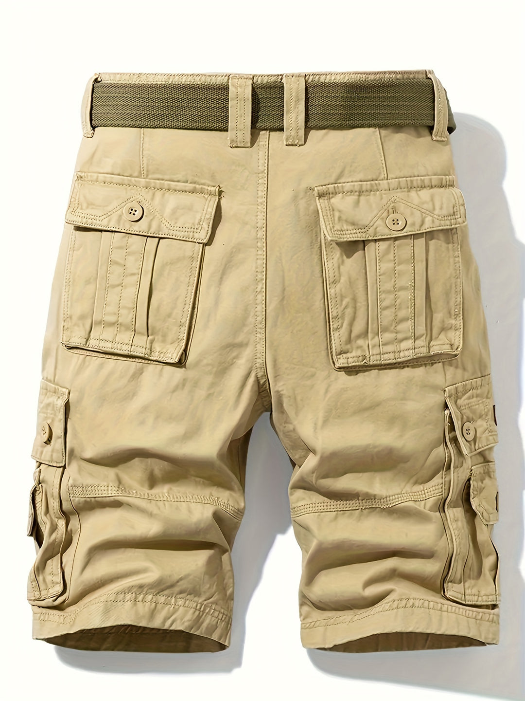 Pantalones Cargo para Hombre | Diseño Clásico | Multi-Bolsillos | Cintura Ajustable | Algodón para el Verano al Aire Libre