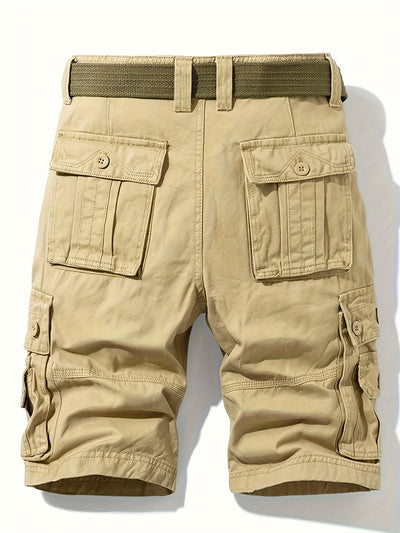 Pantalones Cargo para Hombre | Diseño Clásico | Multi-Bolsillos | Cintura Ajustable | Algodón para el Verano al Aire Libre