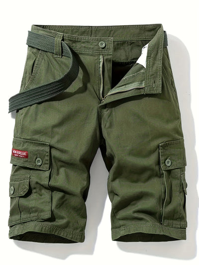 Pantalones Cargo para Hombre | Diseño Clásico | Multi-Bolsillos | Cintura Ajustable | Algodón para el Verano al Aire Libre
